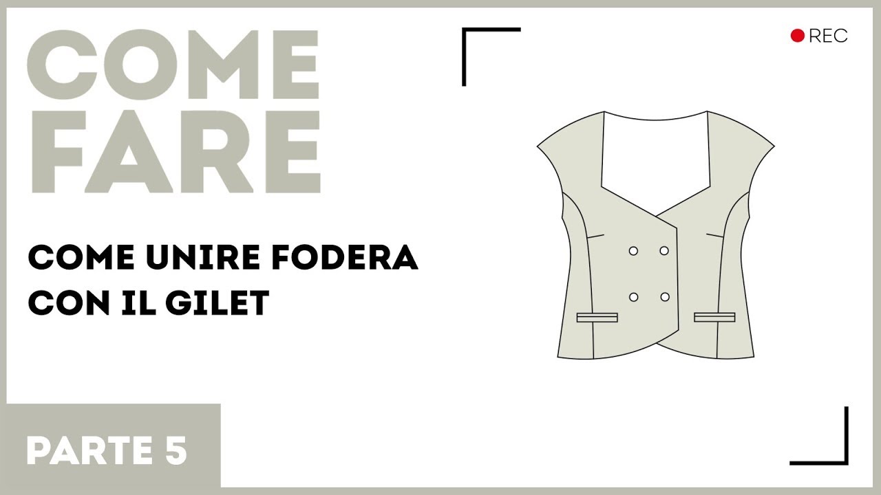 Modellazione gilet. Uniamo la fodera. Parte 5