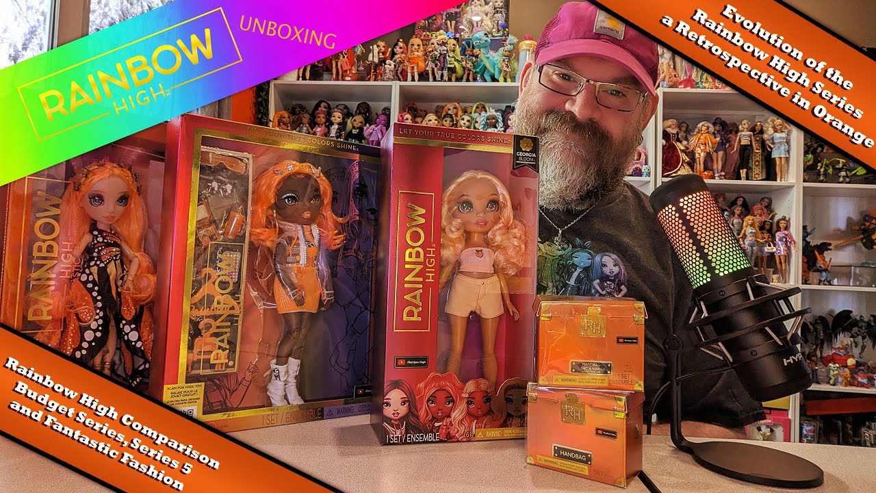 Evolution of Rainbow High - A Retrospective in Orange: Georgia, Michelle & Poppy