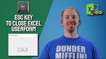 Close Excel Userform Using Escape Key - ExcelVbaIsFun