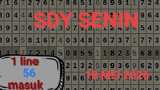 PREDIKSI SDY LOTTO SENIN 18 MEI 2026 | TARIKAN PAITO SDY HARI INI