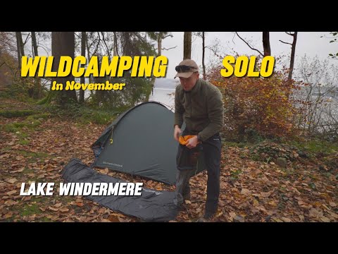 Solo Wildcamping on lake Windermere! - Bombfire Night / New camera