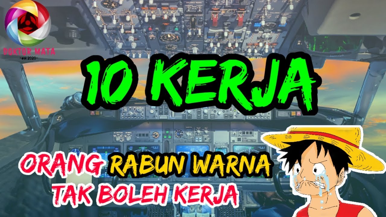 10 pekerjaan orang rabun warna TAK BOLEH kerja