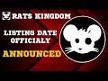 🚀 Rats Kingdom Airdrop And Listing Date Oficially Announced | The Next Big Meme Coin ? 🚀
