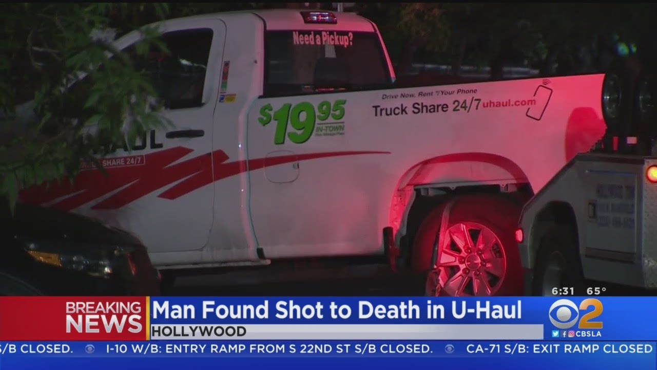 Man found fatally shot inside U-Haul pickup truck in Hollywood - YouTube
