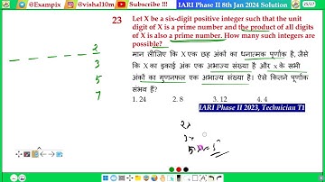 Let X be a 6 digit positive integer such that the unit digit of X is a prime number and the product