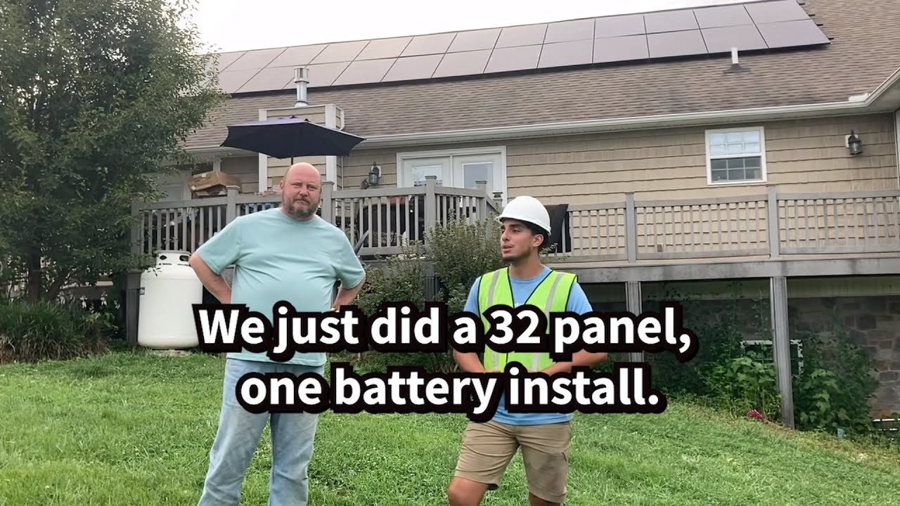 Great review of the solar panel installation from by our team at