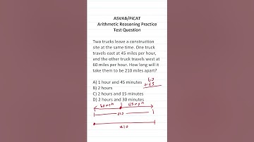 ASVAB/PiCAT Arithmetic Reasoning Practice Test Question:  Distance, Rate, and Time (d  = rt)