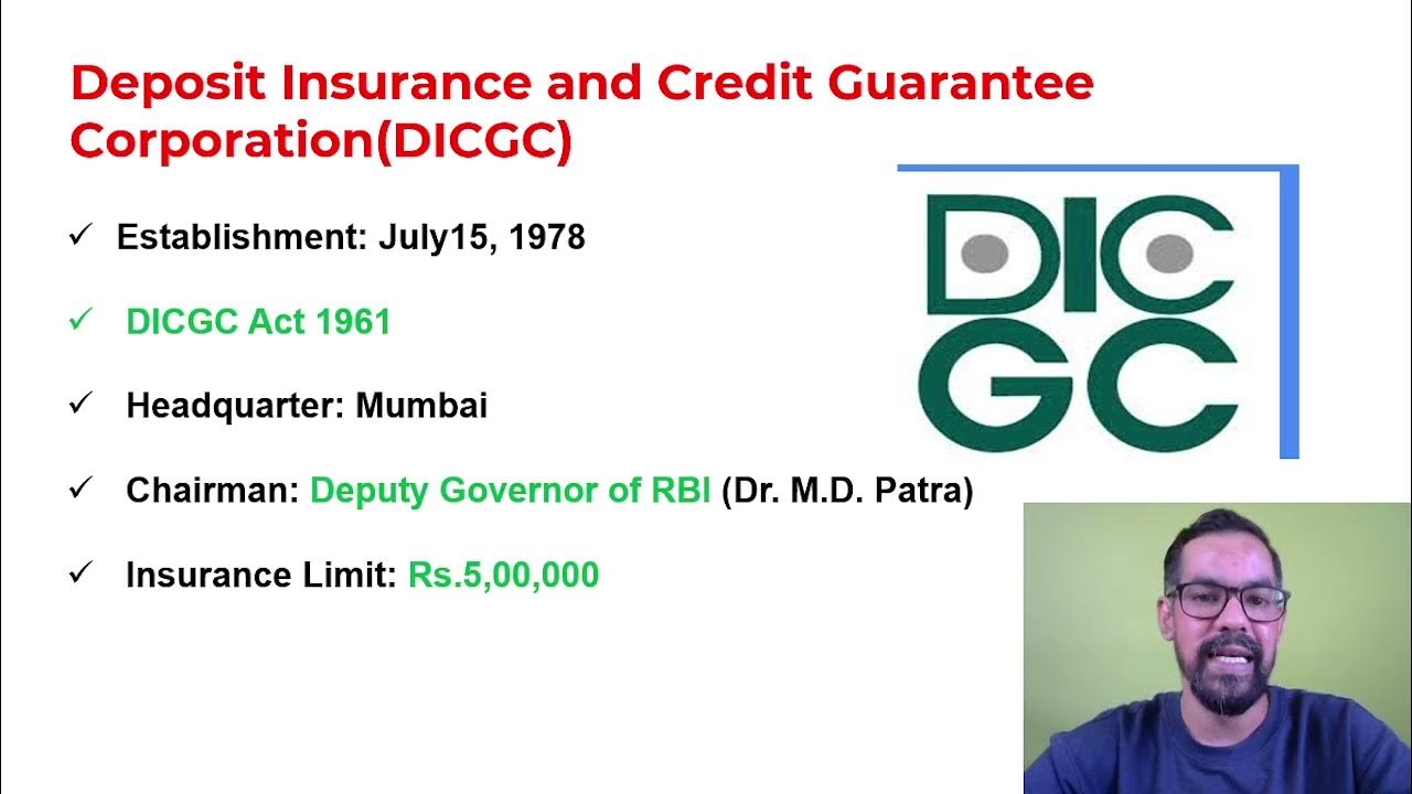 What is DICGC? Deposit Insurance and Credit Guarantee Corporation