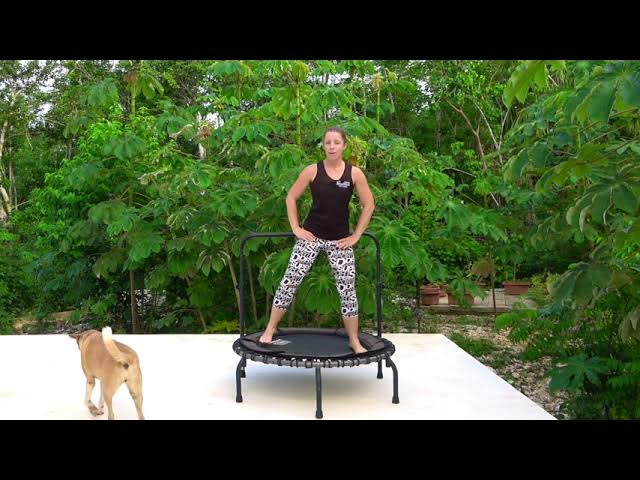 20 Min Beginners / Low Impact Plus Size Rebounding workout on a JumpSport Fitness Trampoline