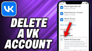 How To Delete a VK Account