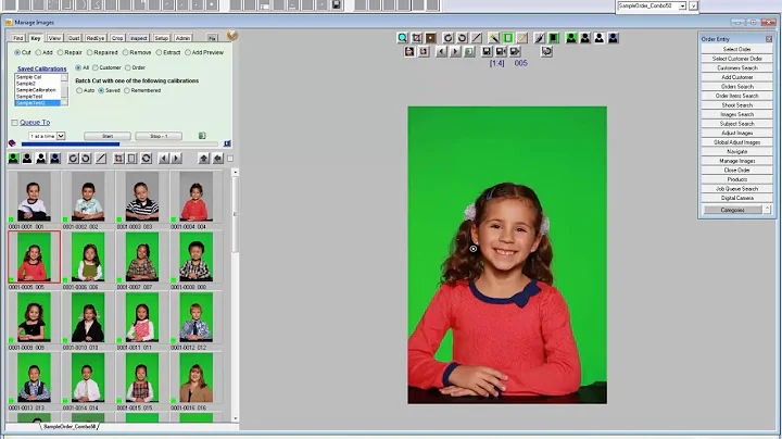 DP2 Chromakey - Manage images - Key tab