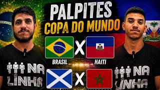 PALPITES DA RODADA 2 DA COPA DO MUNDO 2026 (GRUPO DO BRASIL)