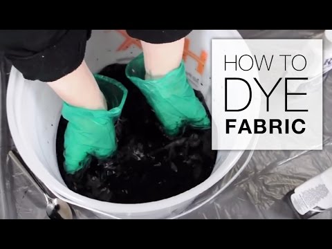 How to Dye Fabric (Immersion Dye Technique Tutorial) 
