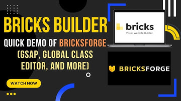 BricksForge Addon for Bricks Builder: Utilize Global Classes CSS Framework