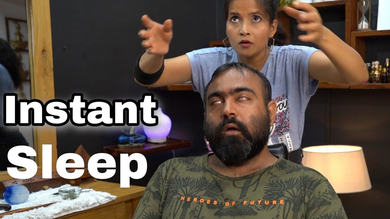 COSMIC MASSAGE●How To Relief Migraine Pressure With Simple Technique ●Cool Herbs Oil Head Massage