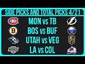 NHL Picks Today Tuesday 4/21/26 NHL Picks and Predictions