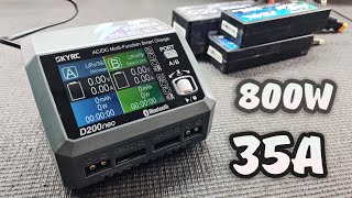 Powerful charging SKYRC D200NEO for 2 ports! ... 800W and 35A. Overview and features.