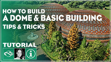 ▶ How to Build A Dome & Basic Building in Planet Zoo Tutorial | Tips & Tricks |