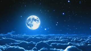 mentahan bulan biru bergerak