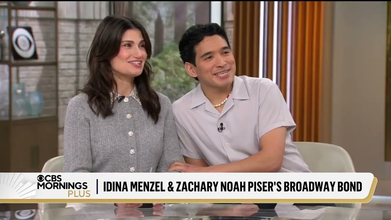 Idina Menzel & Zachary Noah Piser Promote REDWOOD on CBS Mornings Plus (2025)