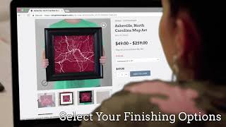 Make Your Own Map - Make custom map art using this tool from City Prints!