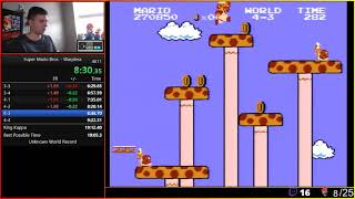 Super Mario Bros. Warpless 19:09.723