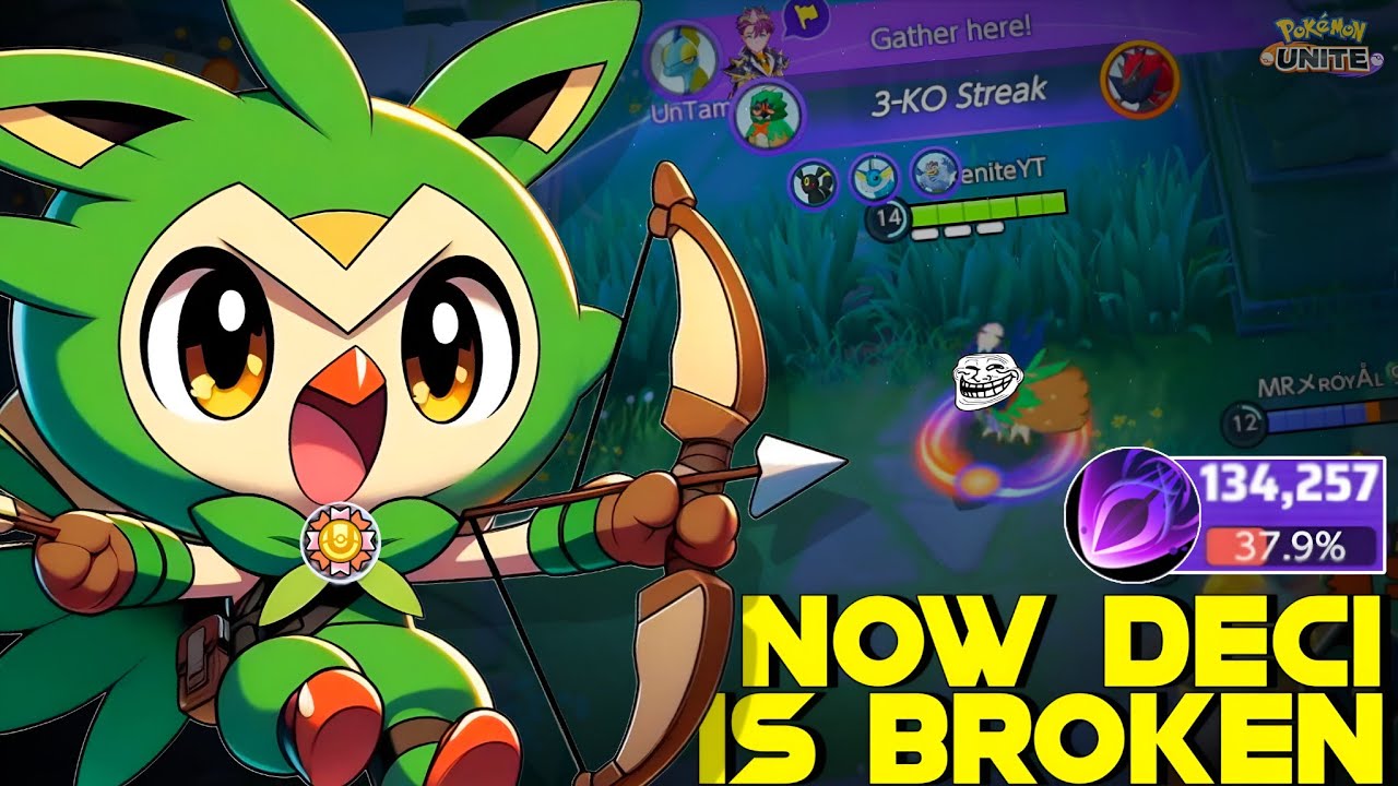 BUFFED DECIDUEYE BECOMES INSANELY BROKEN FOR GOLD BADGE HOLDERS 😎 | POKEMON UNITE 