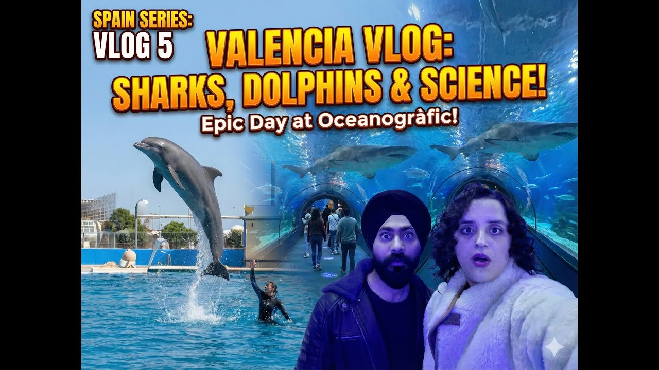 🇪🇸 EPIC Day in VALENCIA: Sharks, Dolphins & The Future City! | Spain Travel Vlog 5 🐬🦈