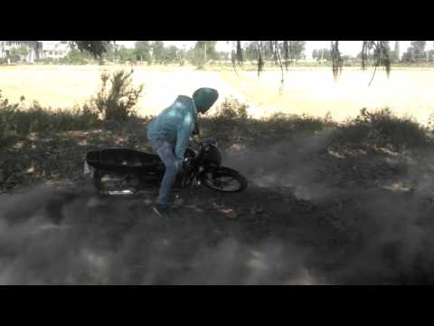 donut stunt with bike by karanbeer singh