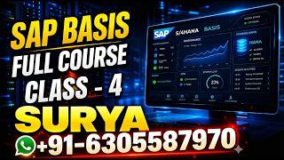 Learn SAP BASIS from Scratch | S/4HANA + HANA DB Full Course - Day 4
