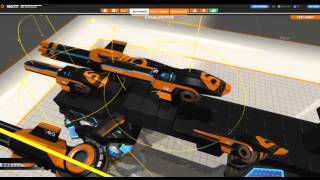 Robocraft Tutorial + gameplay - Mech Robot with 4 legs