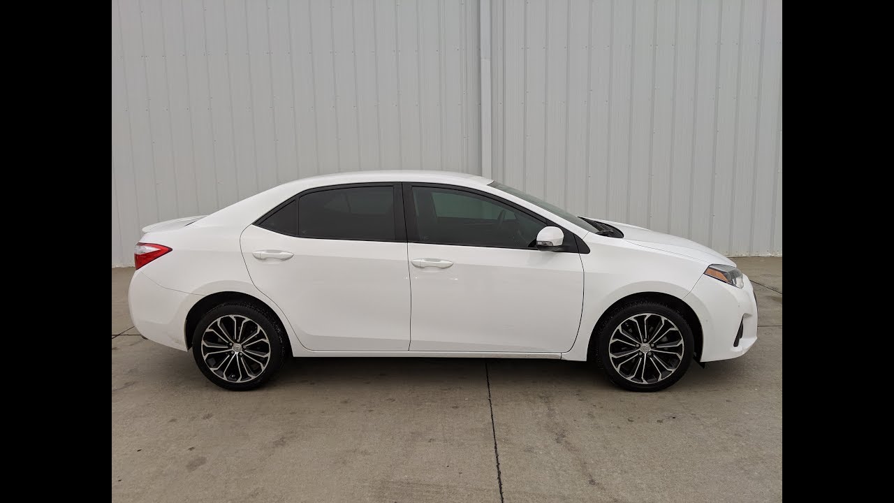 2016 Toyota Corolla S Plus White 2382020 - YouTube