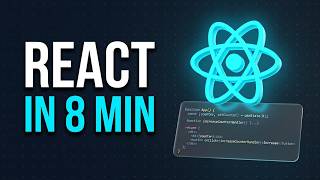 React Explained in 8 Minutes 🚀 React Tutorial for Beginners #tutorial #react #programming #viral