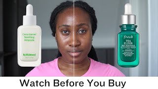 Fresh Tea Elixir Skin Resilience Activating Serum vs By Wishtrend Cera-Barrier Soothing Ampoule