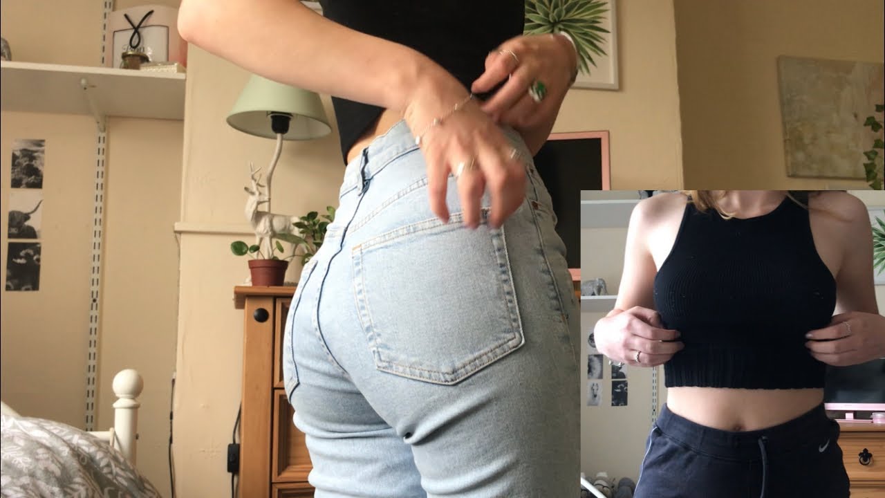 ASMR Top and Jeans scratching 🖤