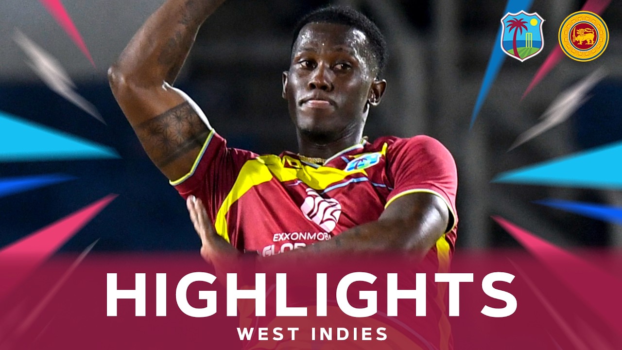 Joseph Takes 5-Fer and Rutherford Hits 54* | Highlights | West Indies v Sri Lanka | 3rd T20