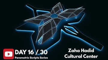 Day 16 of 30 Scripts — Zaha Hadid Civic Art Center | Organic SubD Modeling in Rhino & Grasshopper