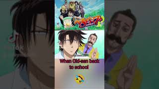 Anime Beelzebub.  old man back to school. funny moments. #shorts