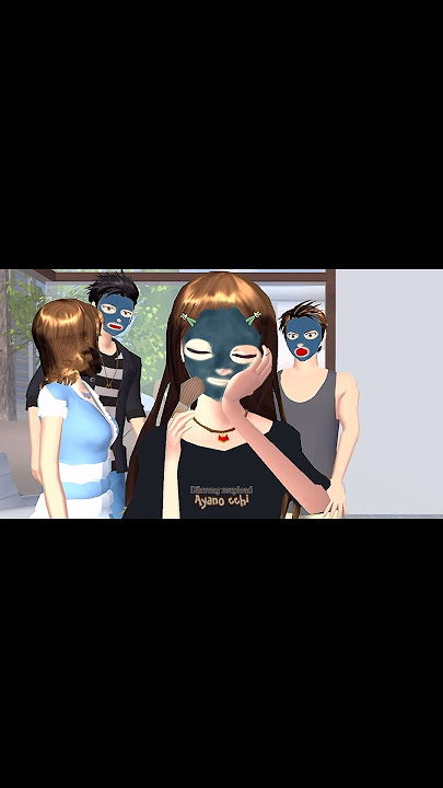 Nah kan dipakein masker☺️ #ayanocchi #sakuraschoolsimulator