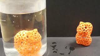 SME in 3D printed PLA cat