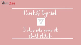 Belajar Tusuk Dasar dan Simbol Rajut|Cara Membuat 3 dcs into same st/Shell Stitch/Increase