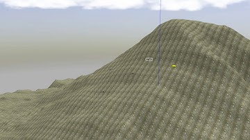 UAV swarm spreading in a terrain with a different elevation