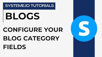 A Details about the fields required when creating a blog category | Systeme.io tutorials