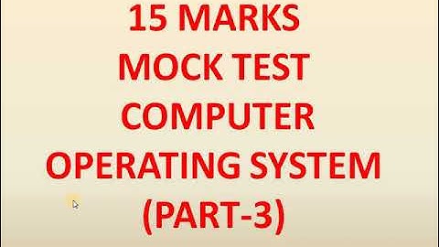 HP JOA (IT) Exam 2021||MOCK TEST FOR  COMPUTER OPERATING SYSTEM (Part-3)||