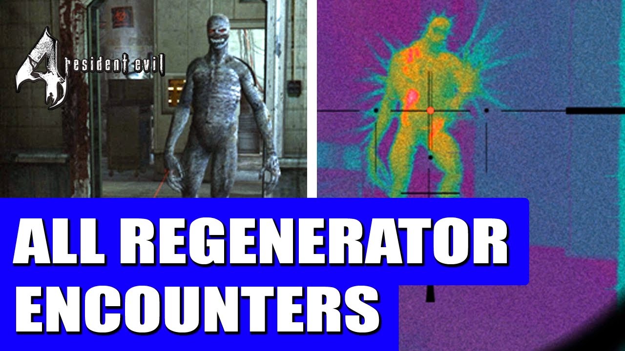 Resident Evil 4 - All Regenerator Encounters - YouTube