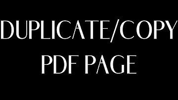 HOW TO DUPLICATE PAGE IN ADOBE ACROBAT? COPY PAGE IN ADOBE ACROBAT.