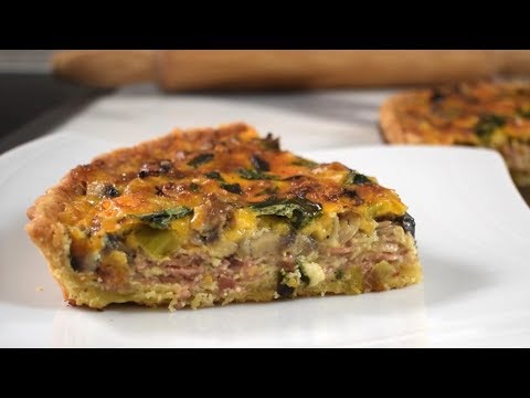 Wideo: Quiche Z Porem, Marchewką I Grzybami