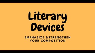Basic Literary Devices - Simile, Metaphor, Imagery