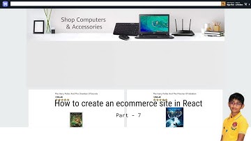 How to create an ecommerce site in react - Part 7