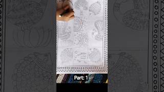 Madhubani drawing for kids #scraper #decorationtips #cottagedecor #cottagedecor #cozyplace #drawing